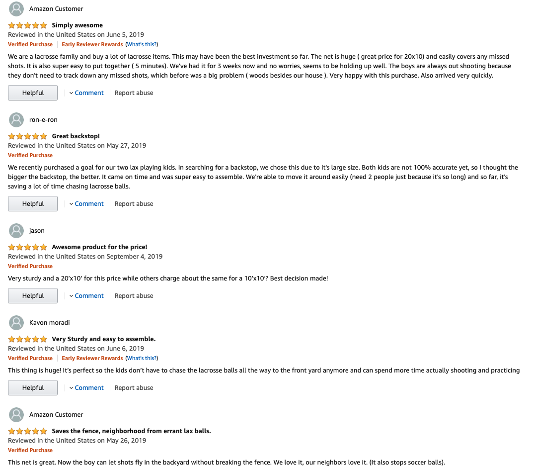 Lacrosse Scoop 20x10 Foot Lacrosse Backstop