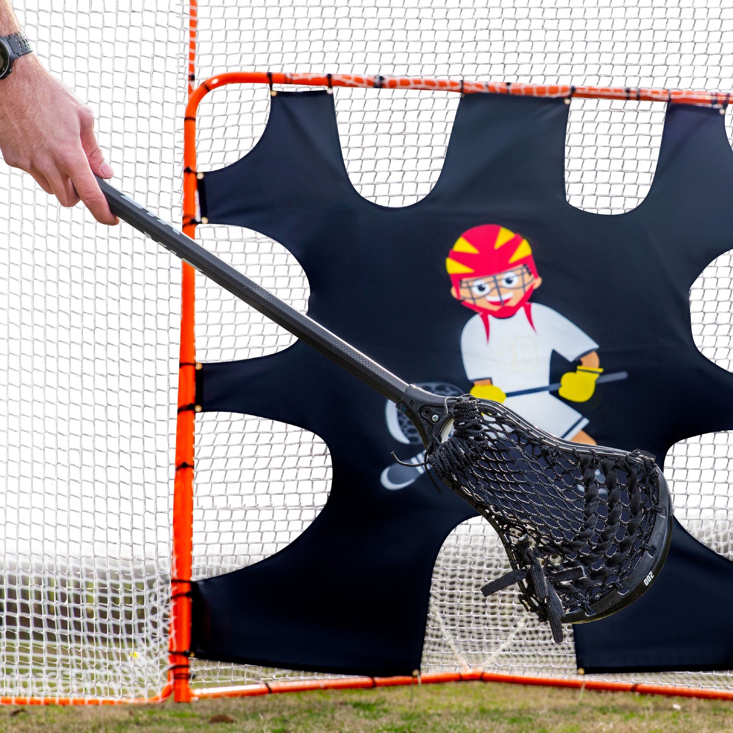 3 in 1 Lacrosse Goal with Backstop and Target